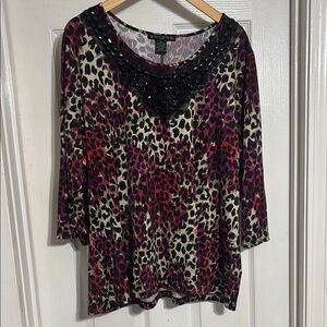 Women's Leopard Print Top